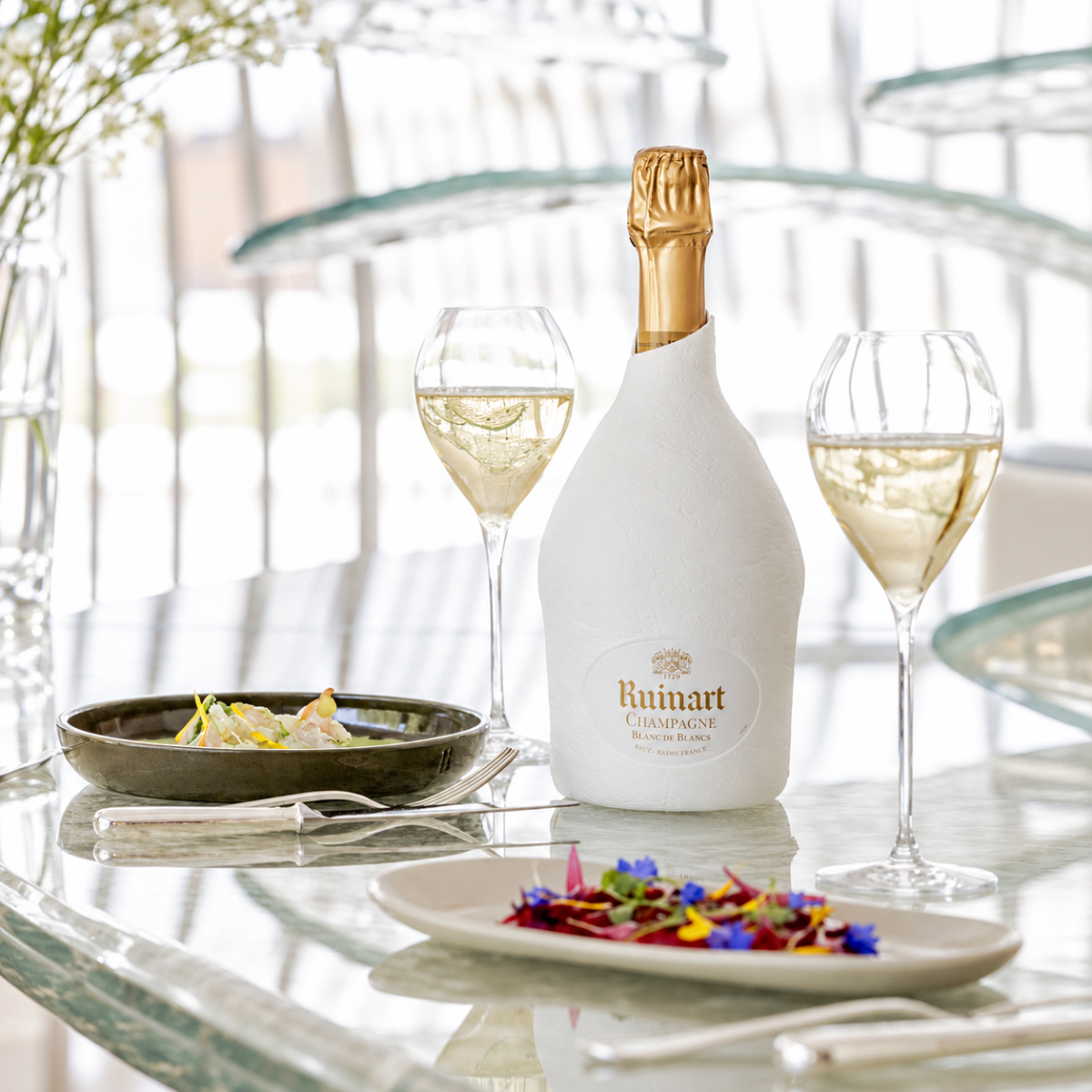 Ruinart Blanc De Blancs Second Skin 75cl champagne