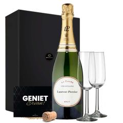 Laurent Perrier Champagne met 2 flutes 