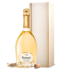 Ruinart Blanc De Blancs champagne in kist