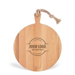 Gepersonaliseerde Borrelplank Rond 30cm met eigen logo