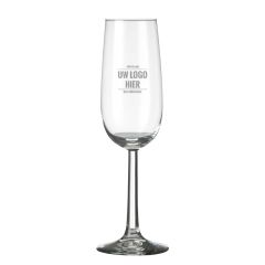 Champagne flute met eigen logo  