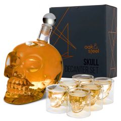 Oak & Steel Whiskey Decanter Set Doodskop 