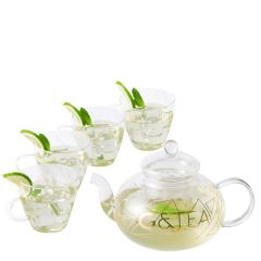 Oak & Steel Cocktail Infuser theeset met 4 glazen