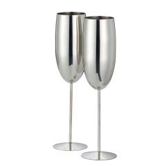 Oak & Steel Champagne flute Zilver 2x28,5cl