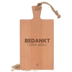 Borrelplank 'BEDANKT VOOR ALLES'