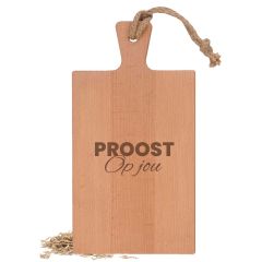Borrelplank 'PROOST OP JOU'