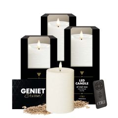 iTRE LED kaarsen set in Cream 