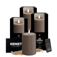 iTRE LED kaarsen set in Mokka
